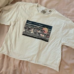 LakeShirts Beach Shop Crop Top, Size Small